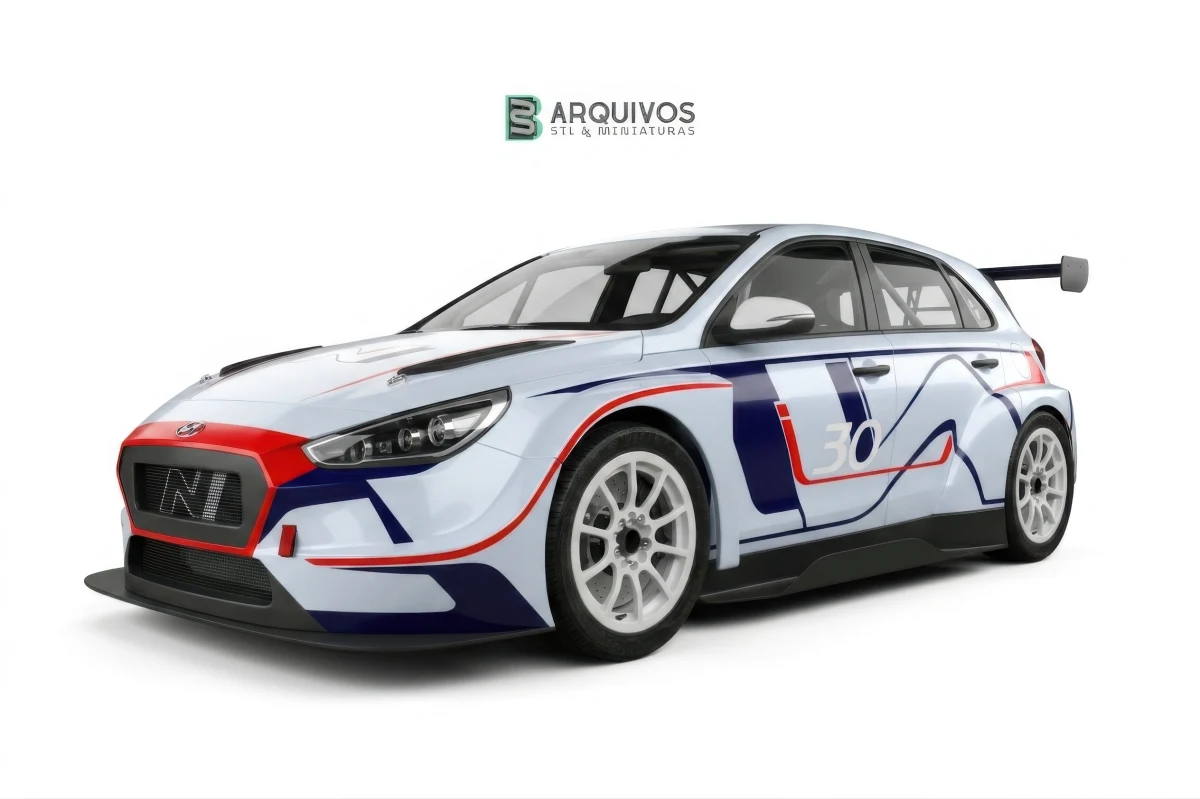 Modelo 3D STL - Hyundai i30 N TCR hatchback 2020 — foto 5